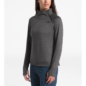 The North Face Women Canyonlands 1/4 Zip Fleece Top Pullover Jacket Size XS Grey